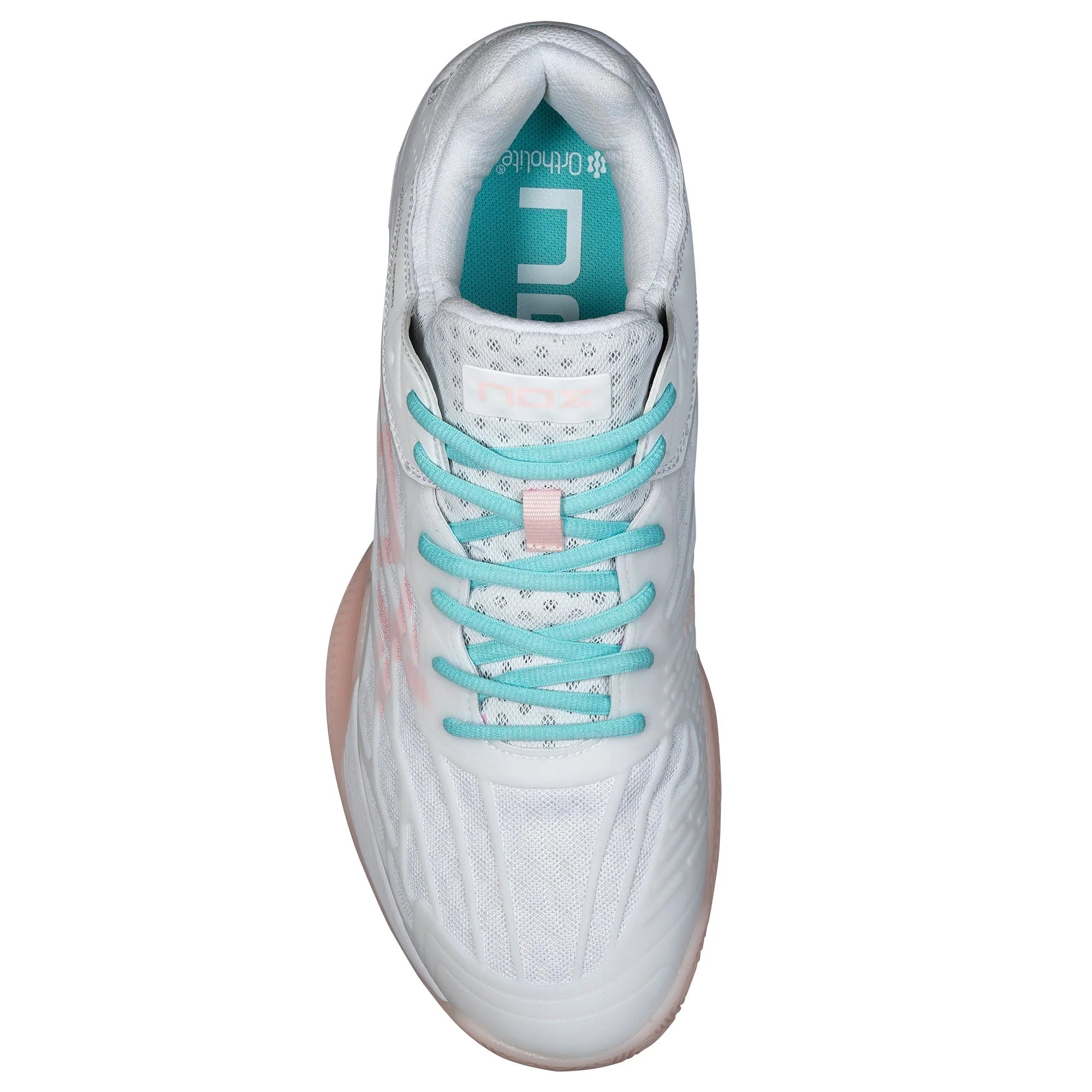 NOX AT10 LUX Padel Shoes — White/Potpurri