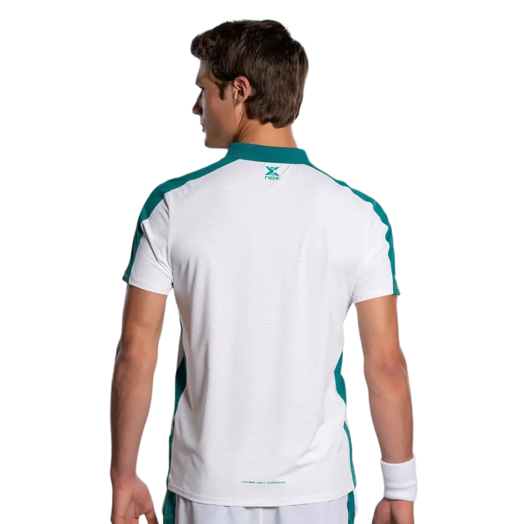 Nox Pro Series White/Ivy Green Polo